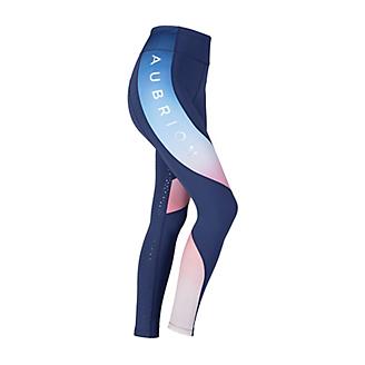 Shires Aubrion Dutton Horse Riding Tights in Blue Ladies Large Blue