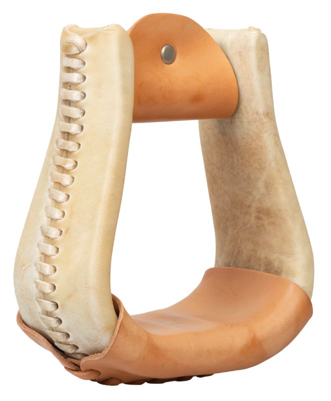 Weaver Rawhide 3in Visalia Stirrups Natural -  WEAVER LEATHER, 30780-73-18