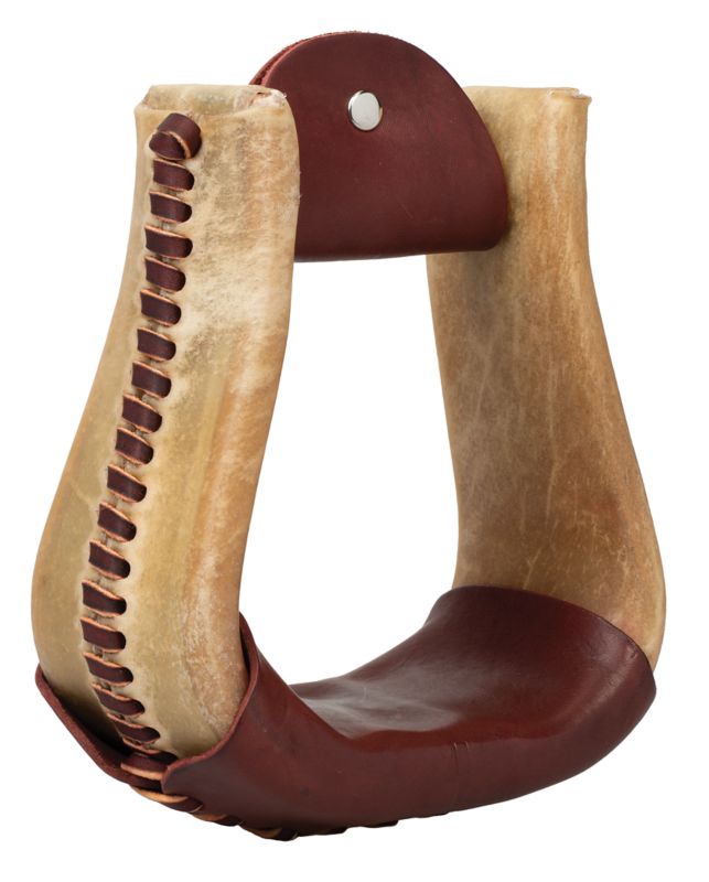 Weaver Rawhide 3in Visalia Stirrups Burgundy -  WEAVER LEATHER, 30780-73-06