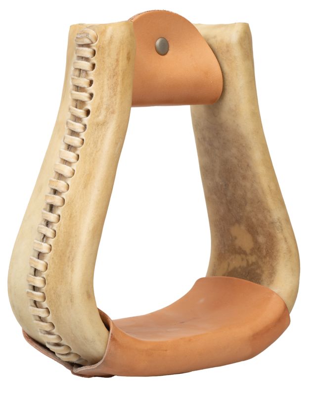 Weaver Rawhide Overshoe Visalia Stirrups Natural -  WEAVER LEATHER, 30780-72-18