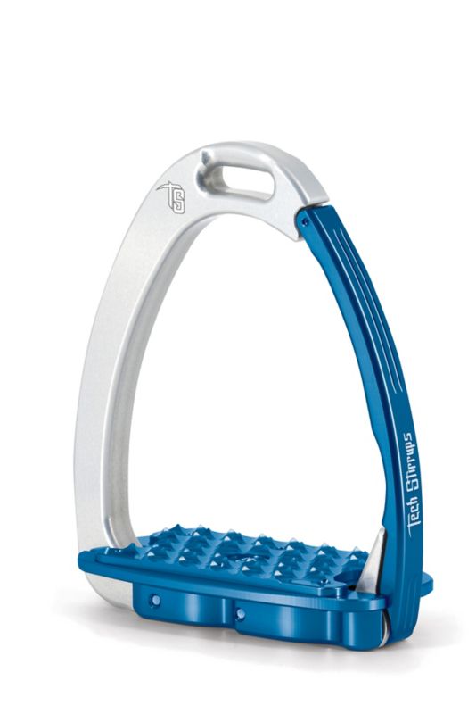 471168SVRBL475 Tech Venice EVO Safety Stirrups Silver/Blue sku 471168SVRBL475