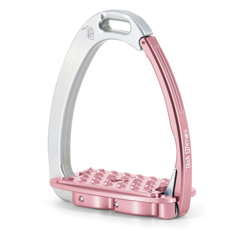 471168SVRPK475 Tech Venice EVO Safety Stirrups Silver/Pink sku 471168SVRPK475