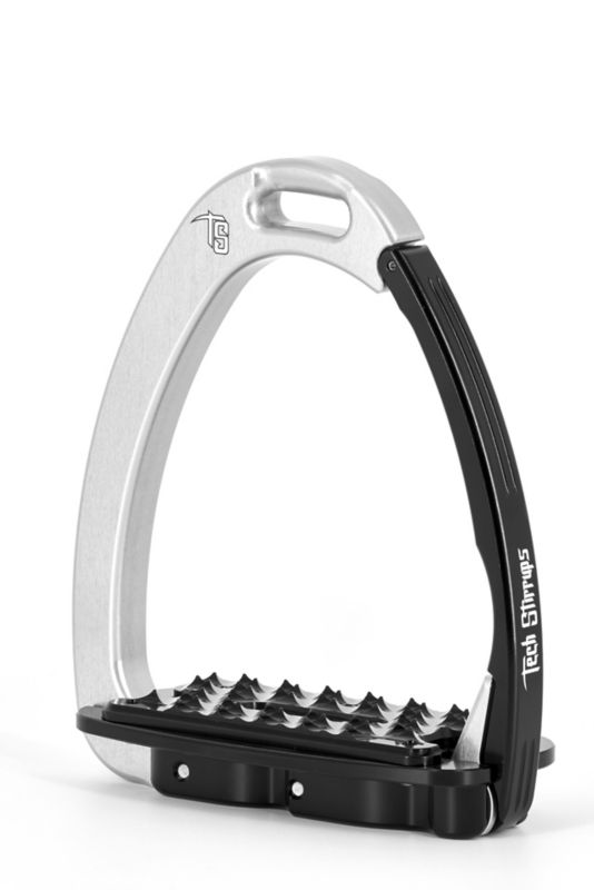 Tech Venice Sloped EVO Stirrups Silver/Black