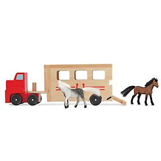 Melissa and Doug Wooden Horse Carrier Kids Toy
