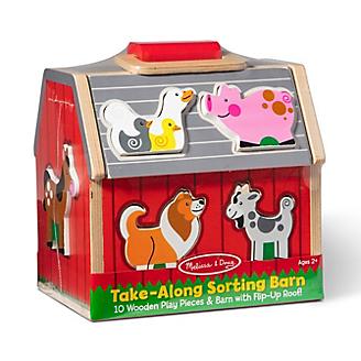 Melissa and Doug Take-Along Sorting Barn Kids Toy
