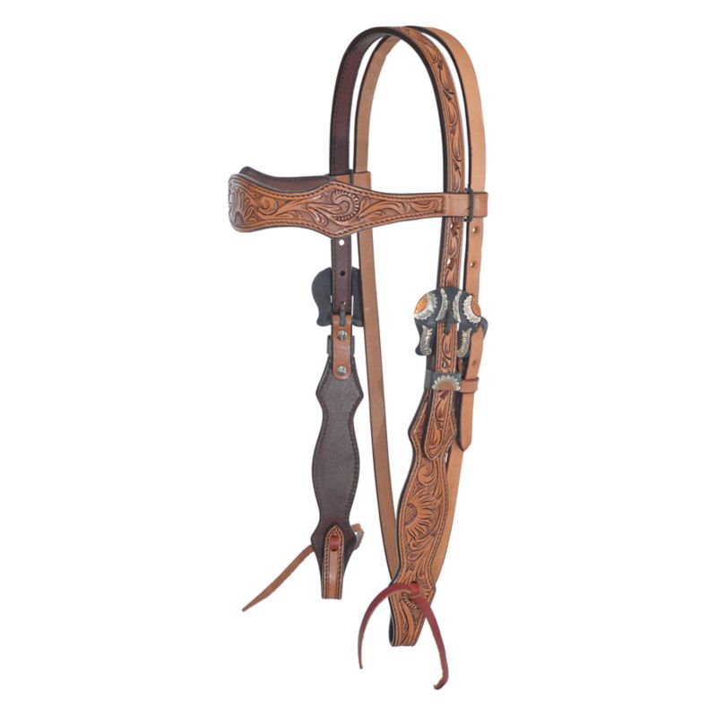 Circle Y Copper Sunflower Browband Headstall