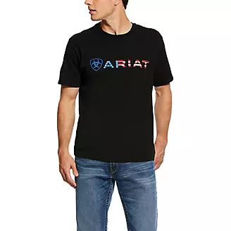 Ariat Mens USA Wordmark T-Shirt