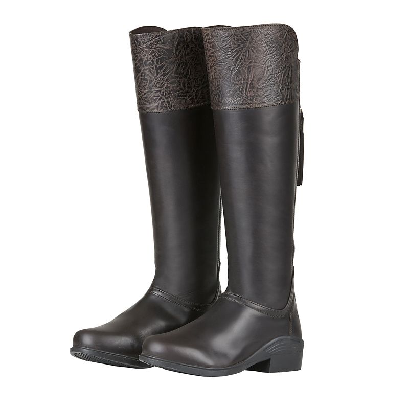 Dublin Ladies Feale Boots 7.5 Wide Dark Brown -  Weatherbeeta USA Inc., 1018378020