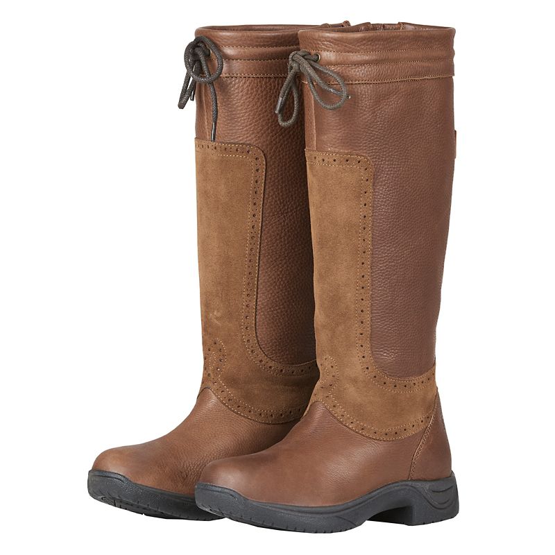 Dublin Ladies Lagan Boots 9.5 Red Brown -  Weatherbeeta USA Inc., 1018345013