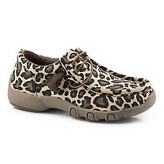 Roper Kids Chillin Leopard Canvas Shoe