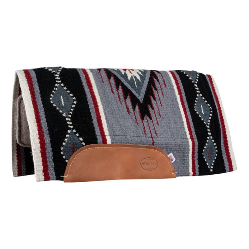 Mustang Del Rio NZ Wool Show Pad Red/Grey
