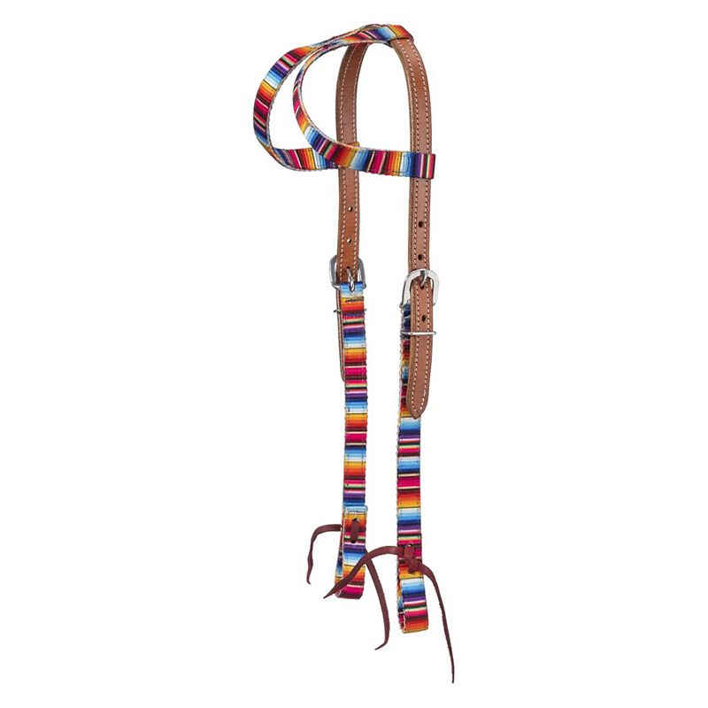 Tough1 Nylon Double Ear Headstall Serape