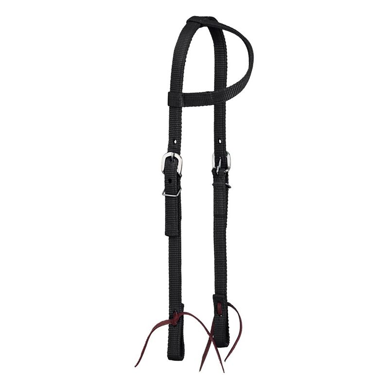 Tough1 Premium Nylon Ear Headstall Black