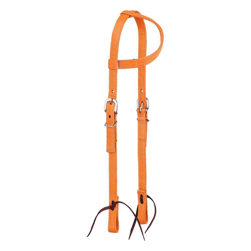 Tough1 Premium Nylon Ear Headstall Orange