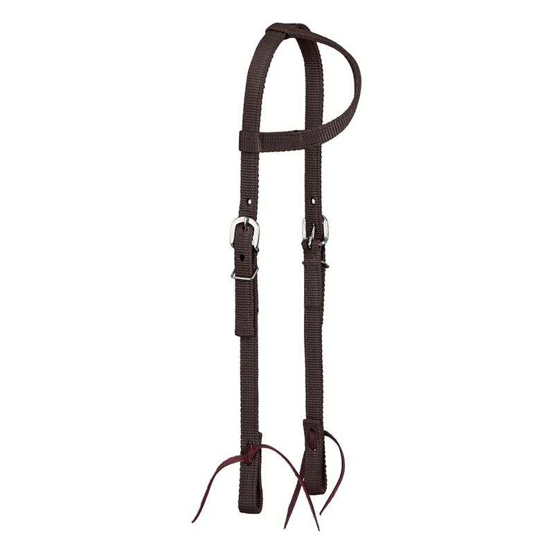 Tough1 Premium Nylon Ear Headstall Brown