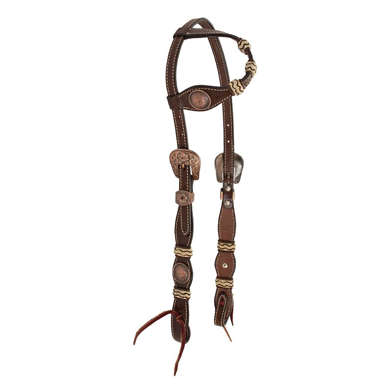 1023-17-QC Circle Y Roughstock One Ear Headstall sku 1023-17-QC