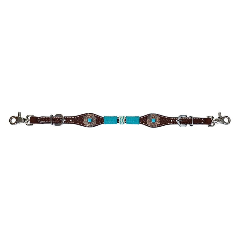 1025-45-SC Circle Y Turquoise Roundup Wither Strap sku 1025-45-SC