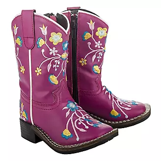 TuffRider Childs Floral Sq Toe Boots