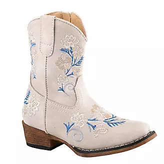 Roper Toddlers Riley Floral Snip Toe Boots