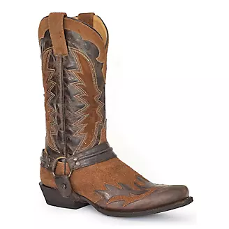 Stetson Mens Outlaw Toe Wings Boots