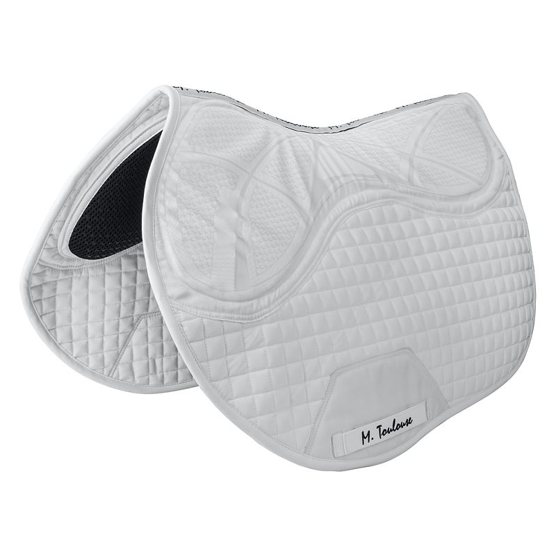 4015W M. Toulouse Pro Comfort Flo AP Saddle Pad White sku 4015W