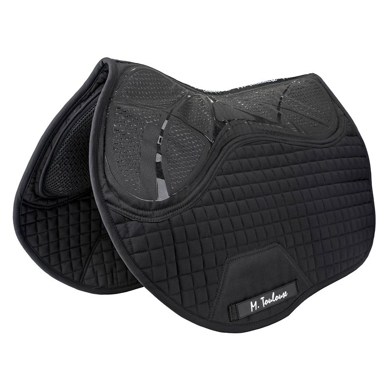 4015B M. Toulouse Pro Comfort Flo AP Saddle Pad Black sku 4015B