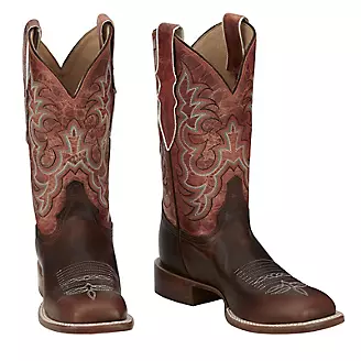 Justin Ladies Dusty Square Toe Boots
