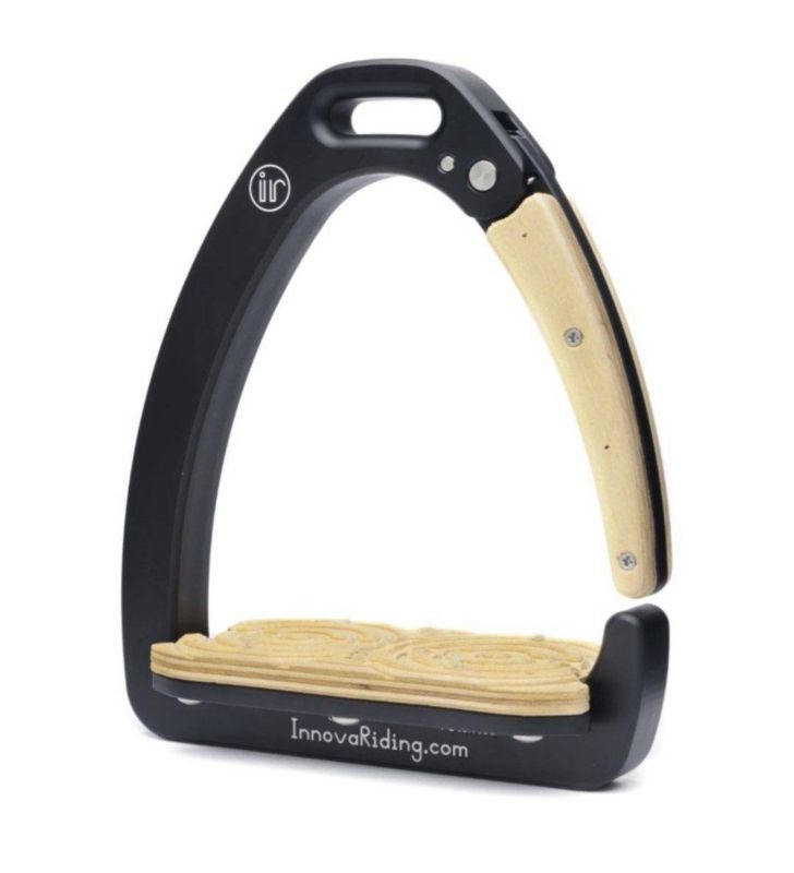 Innova Aria 4.75 Inch Stirrups Black/Lt Wood