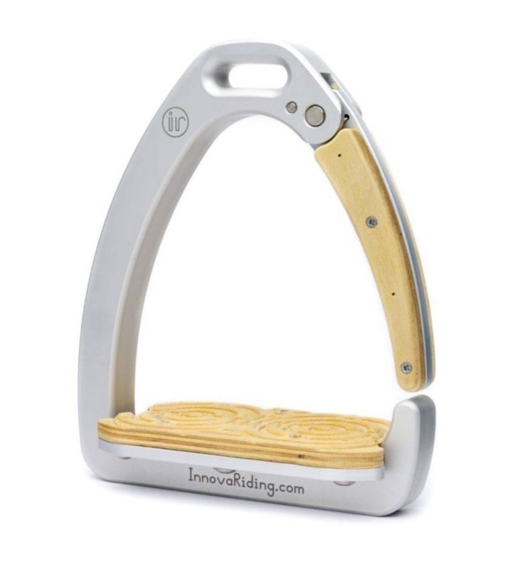 Innova Aria 4.75 Inch Stirrups Silver/Lt Wood