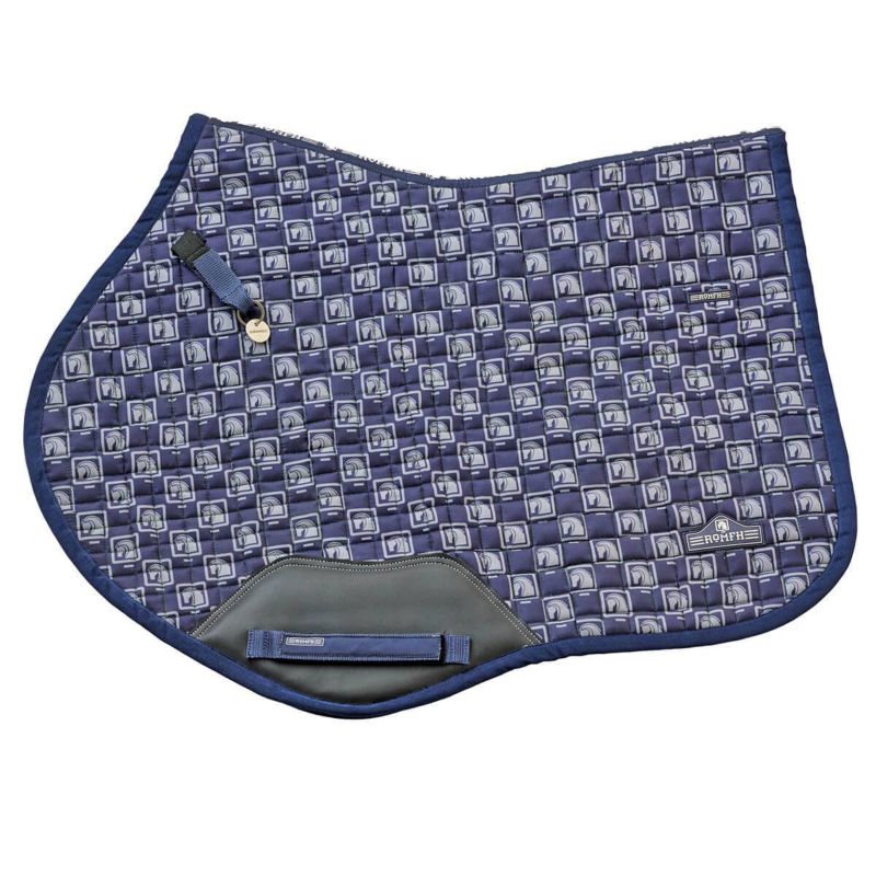 Romfh Curvy AP Saddle Pad Horse Romfh Logo Check