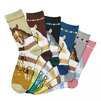 At the Fence Crew Socks 6 Pack