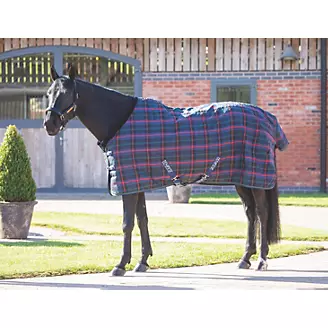 Shires Tempest Plus 100g Stable Rug Green Check