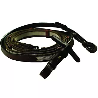 Gatsby Rubber Grip Cotton Web Reins with Stops