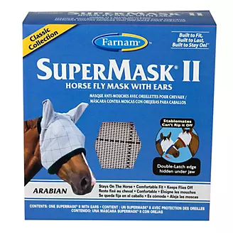 Supermask II Horse Fly Mask w Ears Classic