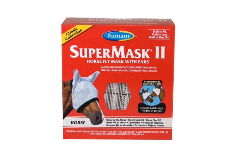 Supermask II Horse Fly Mask w Ears Classic WarehouseOutlet
