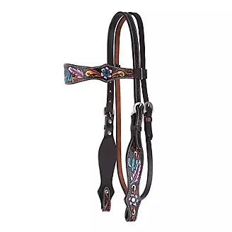 Circle Y Desert Feather Browband Headstall
