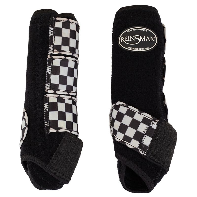 Reinsman Print Sport Boots 2-Pack M Black Checker