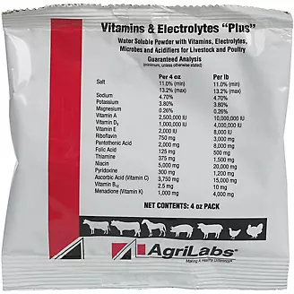 Agrilabs Vitamins Electrolyte Plus 4oz