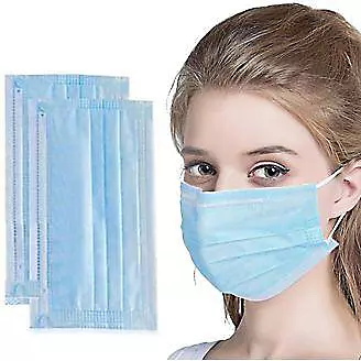 Hygienic 3-Layer Filter Surgical Masks Blue