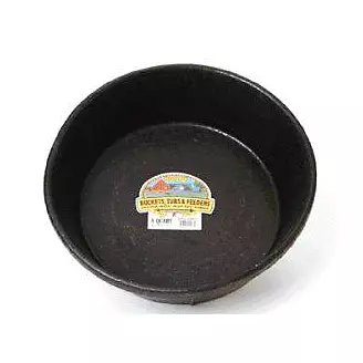 Rubber Feed Pan For Hogs/Sheep/Goats/Dogs 8qt