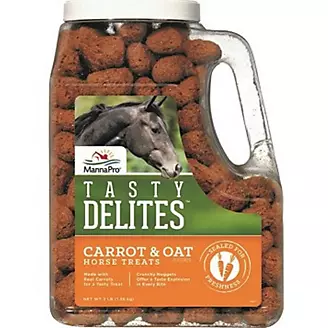 Manna Pro Tasty Delites Horse Treats 3lb Carrot