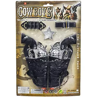 Gift Corral Cowboys Dbl Pistols w/Holsters