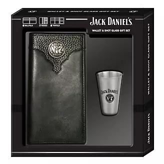 Jack Daniels Rodeo Wallet Shot Glass Gift Set B