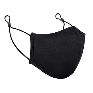 Antimicrobial Cloth Washable Face Mask Black