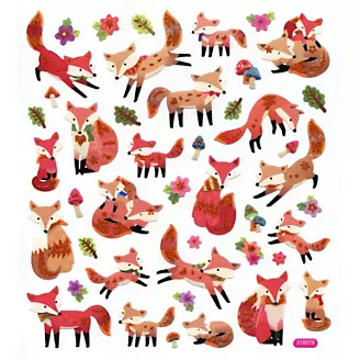 Sparkly Fox Stickers