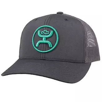 Hooey O Classic Trucker Cap w/Teal Hooey Logo