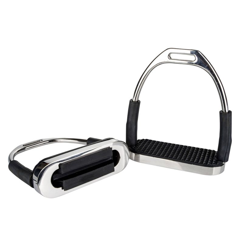 25855-2HR Gatsby Hinged Stirrups SS 5in sku 25855-2HR