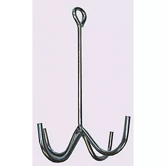 4 Prong Tack Cleaning Hook 12in Silver