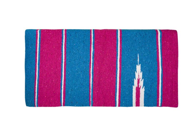 Tabelo Navajo Blanket Bright Tones 30x60 Turquoise