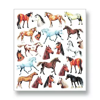 Horses/Horseheads Stickers Steel